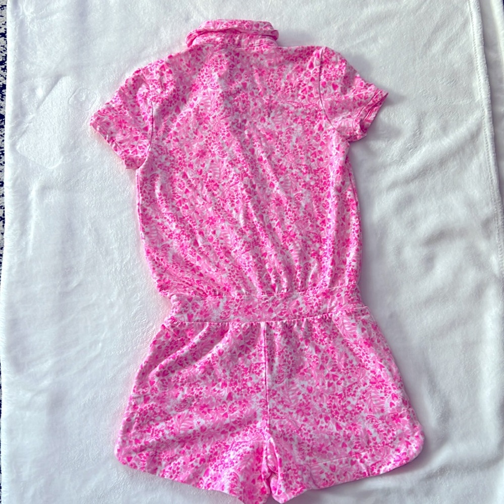 Lilly Pulitzer Pink Textured One Piece with Collared Design size XXS - Picture 4 of 11